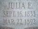 Julia E Woolley 1833-1892